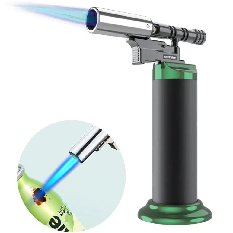 فندک اتمی GREEN LION JET FLAME PRO با شعله جت ضد باد مناسب مصرف حرفه‌ای و خرید عمده